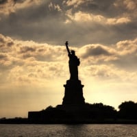 Lady Liberty At Night