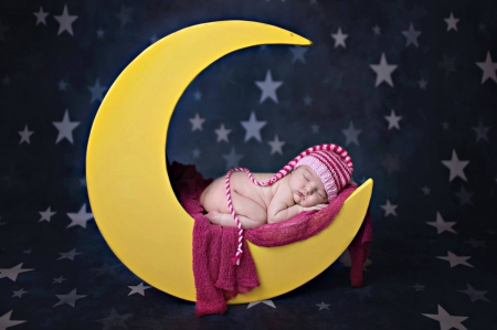 ♥ - moon, pure love, love, baby, sweet, child, newborn, cute, adorable