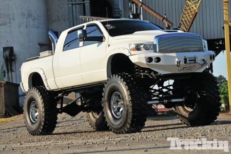 A Giant Amongst Giants - White, Stacks, Mopar, Lift