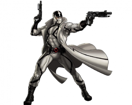 Fantomex - mutant, cyborg, marvel comics, guns