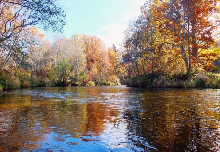 Autumn. - sunsets, nature, rivers, autumn