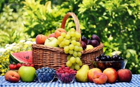 *** Basket of health *** - basket, nature, fruits, health