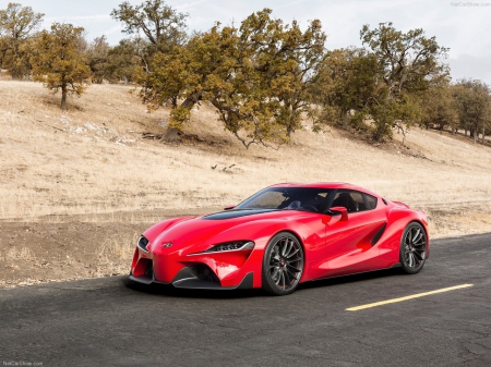 Toyota-FT-1_Concept_2014 - Red, Black Wheels, 2014, Toyota