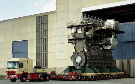 power engine - truck, large, big, power engine, engine, boat