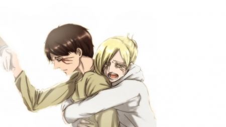 Attack on Titan Annie and Eren - Eren Yeager, Annie Leonhart, Attack on Titan, Shingeki no Kyojin