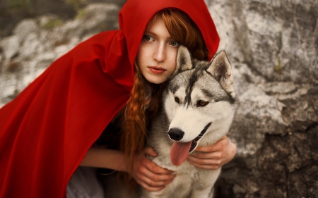 *** Dog and Redhood *** - animal, animals, dogs, dog