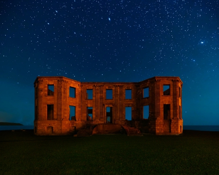 Ruins - architectire, sky, stones, ruins