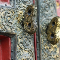 Old doors in Japan