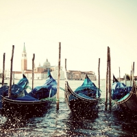 Gondolas in Venice