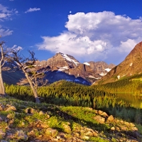 gorgeous landscape in glacier national park