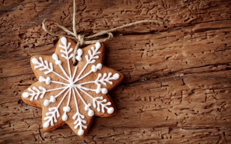 cookie - cookie, christmas, snowflake, snowflakes, brown, cookies