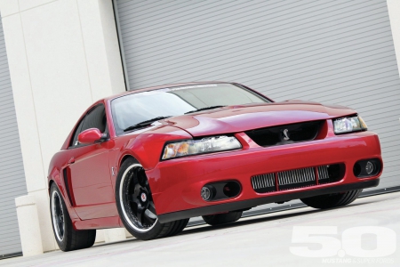 2003-Cobra - Red, Ford, Black Rims, Mustang