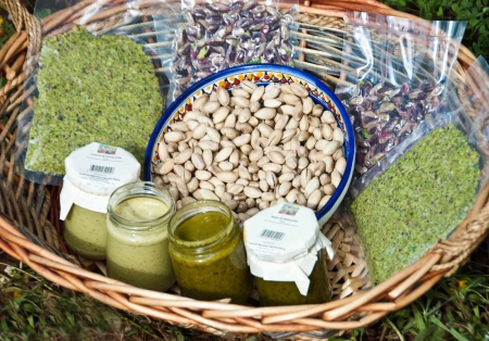 Nature - pistachio, basket, food, bean