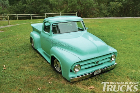 F100-1953 - Ford, Aqua, Truck, Classic