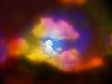 Clouds - sky, colours, clouds, colourful