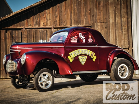 1940-Willys-Gasser - ruby, classic, hotrod, 1940