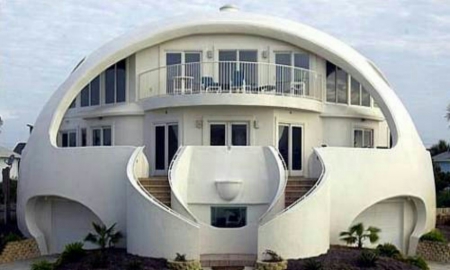 Dome House - houses, white houses, photography, architecture, dome houses