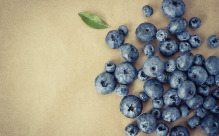 Blueberries - berry, leafs, fruits, leaf, blueberry, berries, blueberries, fruit