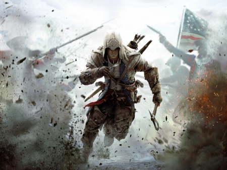 Assassins Creed - assassin, run, battle, creed