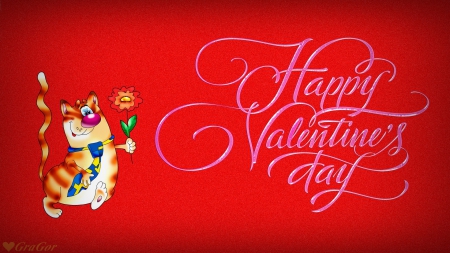 ♥ Happy Valentines Day ♥ - Happy, Cat, Day, Fanny, Valentines