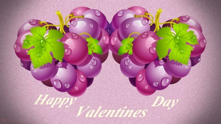 â™¥ Happy Valentines Day â™¥ - valentines, day, herat, happy, fruit