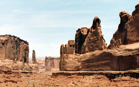 western rock - dessert, wallpaper, western rock, monument valley