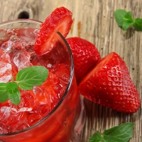 Strawberries drink