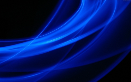 Abstract Blue - abstract, black, lines, blue, simple