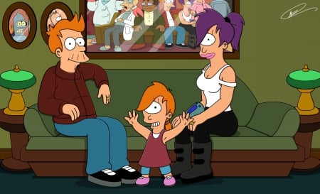 Futurama lived happy with KID - kid, toon, show, fry, anime, futur, tv, lela, rama