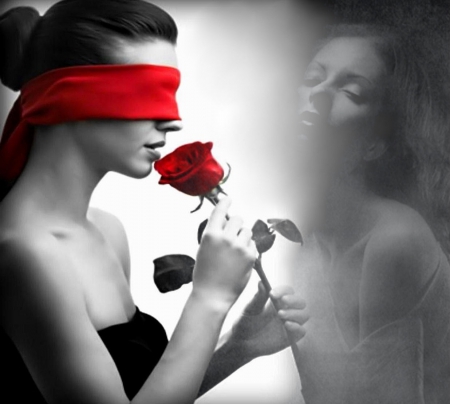 Love and pain - red, image, color, wallpaper, rose, expression, new