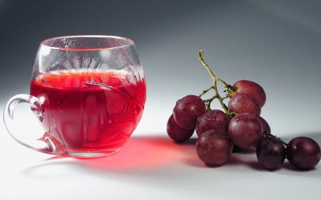 Drink - drink, grapes, drop, drinks, grape, mug, drops, bunch