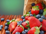 Strawberries and Blueberries