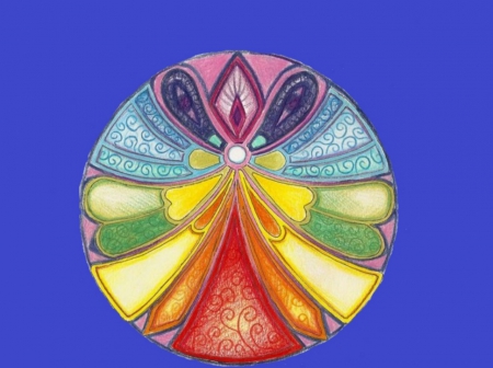 angel mandala - abstract, mandala, angel, angel mandala, other