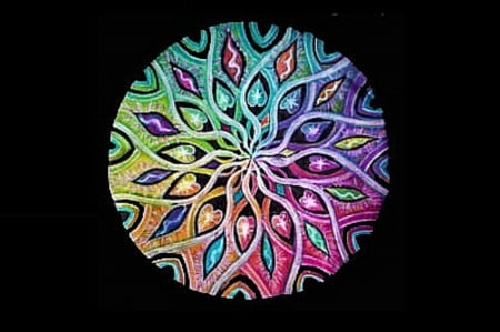 many paths mandala - abstract, mandala, pretty mandala, path, other