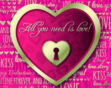 All you need is love - 3D and CG & Abstract Background Wallpapers on