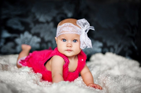 Little Princess - girl, adorable, eyes, child, face, baby, sweet, newborn, sweetness