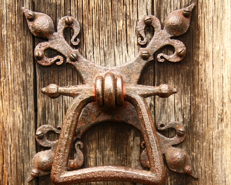 Old Door Handle - old door handle, door, brown, old, old handle, handle, old door, door handle