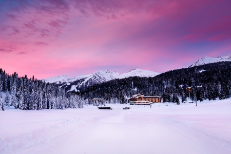 Madonna di Campiglio, Italia - clouds, winter, snowy, splendor, alpi, snow, italia, winter splendor, winter time, nature, mountains, peaceful, italy, sky