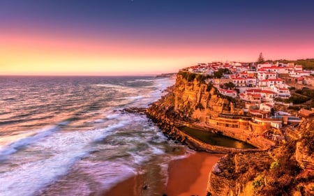 Beautiful view - sea, ocean, houses, nature