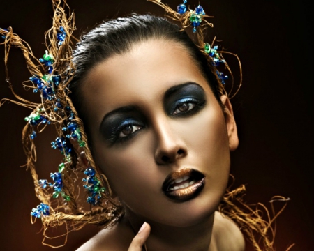 Artistic make up - style, makeup, woman, model