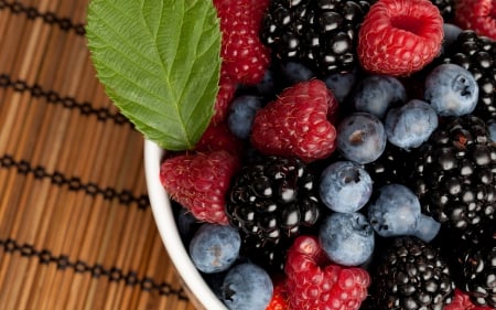 Beries - Berries, food, raspberries, blackberry, Blueberries, and, Blueberry, raspberry, fruit, blackberries, fruits, Berry