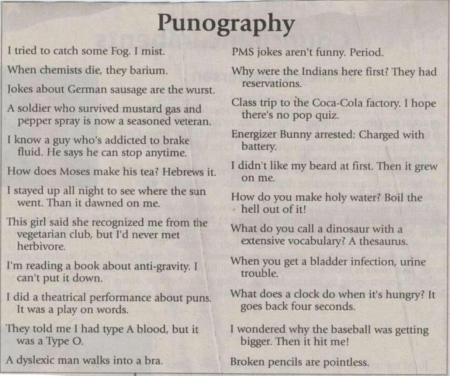 Punography - puns, punography, funny, jokes