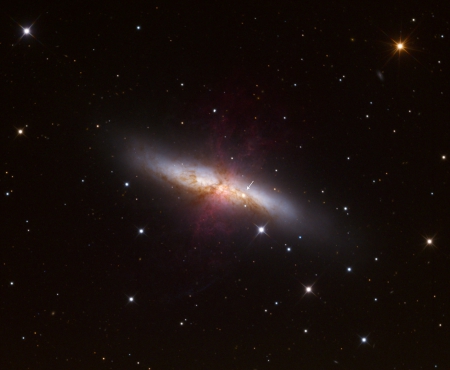 Bright Supernova in M82 - space, fun, supernova, stars, galaxy