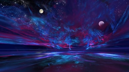 silky space - hd, silk, dark, color, wallpaper, space