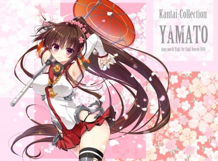 Yuki - kawaii, skirt, yuki, anime, long hair, anime girl, brown hair