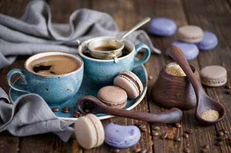 Coffee - cups, coffee, coffee beans, cookies, coffee time, cup