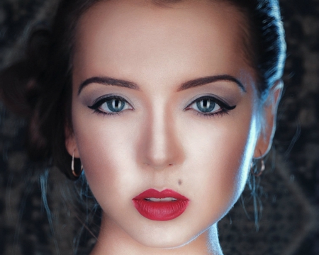 Pretty face - face, makeup, woman, model