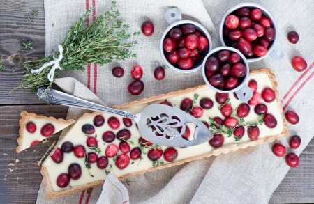 Cranberry Pie - sweets, cranberry, pies, cranberries, food, pie