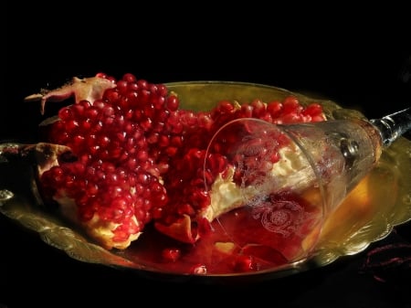 *** Pomegranate *** - food, pomegranate, fresh, fruits