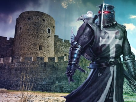 The Knight - knight, middle ages, castle, history